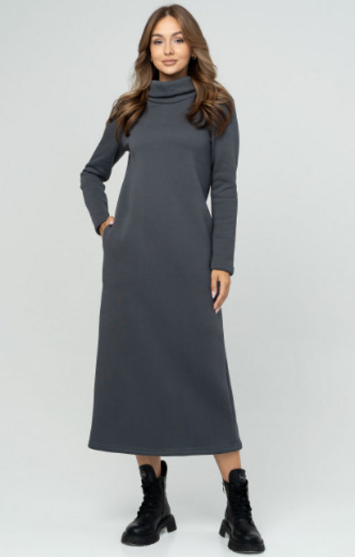 Платье женское 476L17 т.графит - Solo mio фото 9