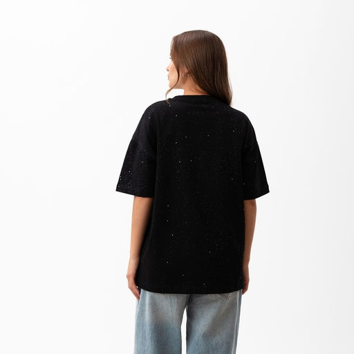 Футболка женская MIST Shine Bright, размер XL, черная