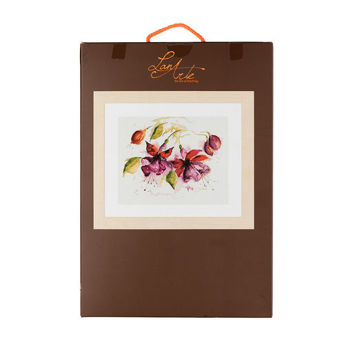 Набор для вышивания LANARTE PN-0008026 Фиолетовые цветы 49 x 39 см