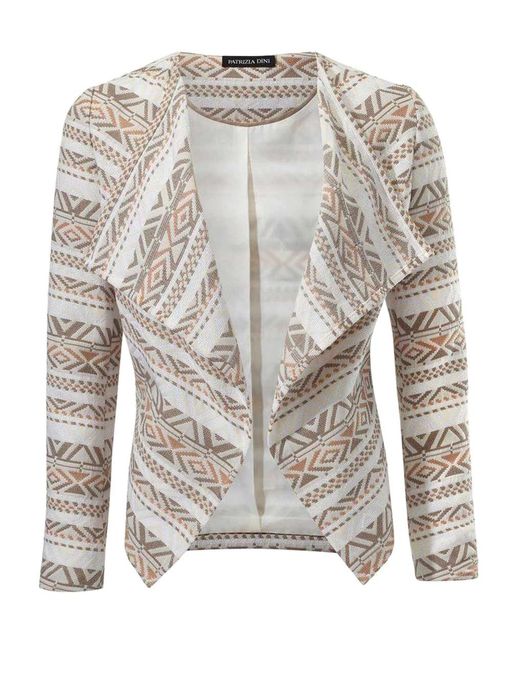 Блейзер, бежево-белый - Patrizia dini фото 2