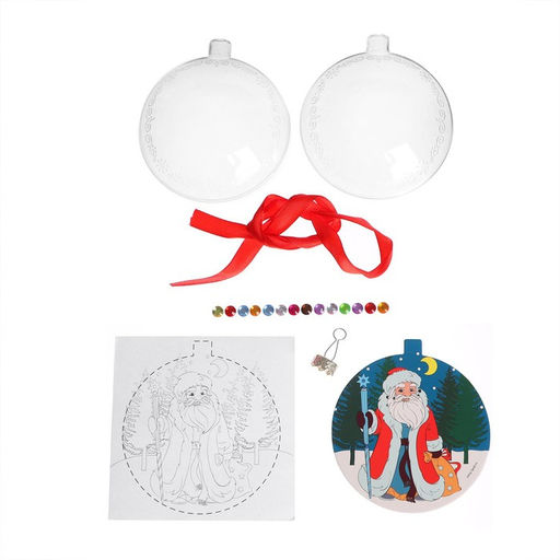 Ёлочный шар с раскраской «Новый год! Дед Мороз», набор для творчества