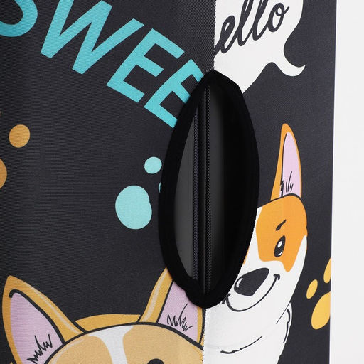 Чехол на чемодан 28, цвет чёрный/разноцветный - Simaland фото 5