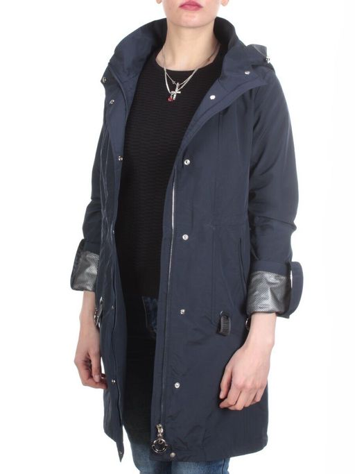 F2089 DARK BLUE Ветровка женская MARIA (65% хлопок, 35% полиэстер) - Фабричный китай фото 7