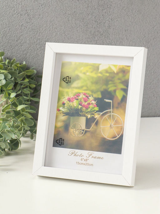 Фоторамка МДФ на 1 фото 15х20 см "Белая классика" 2,5х18х21 см