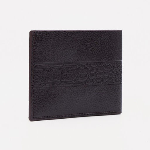 Портмоне мужское без застежки, отдел для купюр, для карт, цвет коричневый - Simaland фото 2