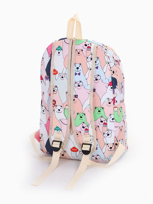 Набор: рюкзак школьный и пенал, с карманами, с принтом, размер 29?12?41 см, розовый/разноцветный