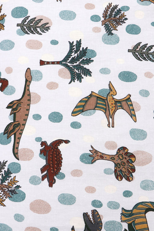 КПБ с простыней на резинке КПБ-ПР/дино