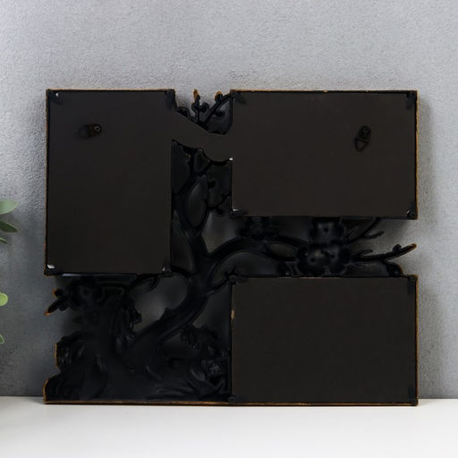 Фоторамка - коллаж на 3 фото 10?15 см Вишнёвый сад, т. золото, 32?27 см