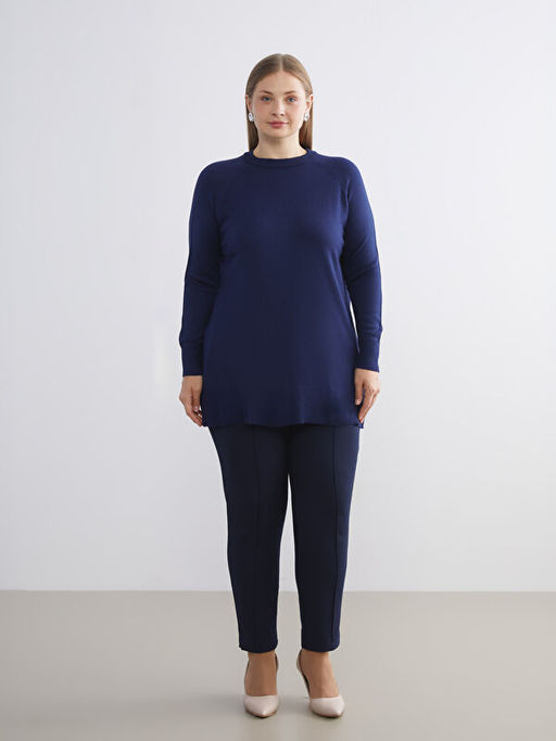 Bisiklet Yaka Kad?n Triko Kazak