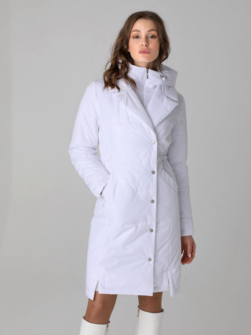 24328 Полупальто дем. белый - Dizzyway фото 3