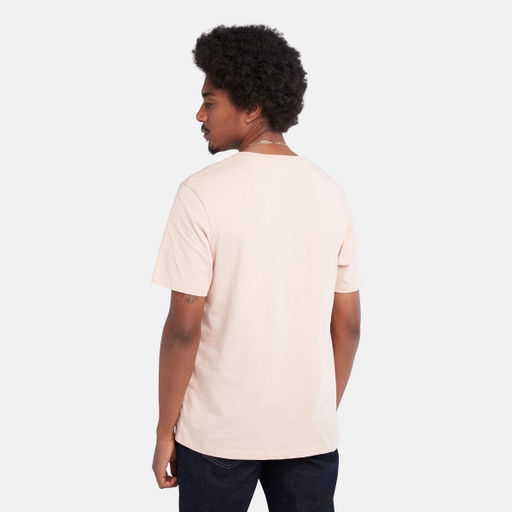 Мужская футболка Timberland T-Shirt Coast Inspired Logo Graphic Regular розовая  фото 4