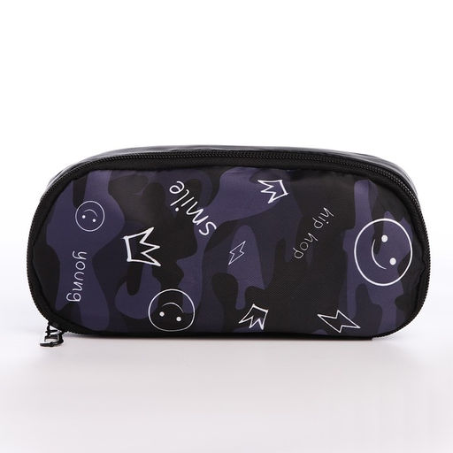 Набор 2 в 1, рюкзак, пенал Hip-Hop, 42х28х13 см, цвет черный - NAZAMOK KIDS фото 8