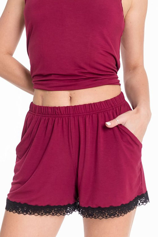 Пижама М325089б бордовый - Елена фото 7