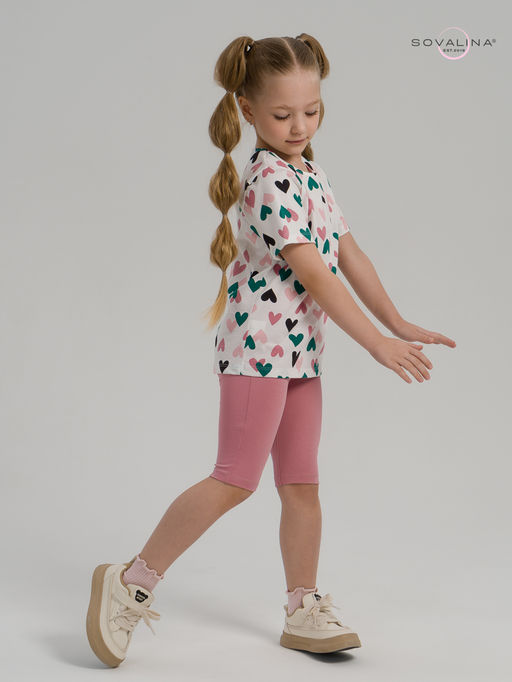 Костюм Актив зеленые сердечки-сухая роза - Sovalina фото 23