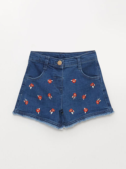 Nak?? Detayl? K?z Bebek Jean ?ort