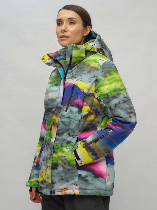 Горнолыжный костюм женский большого размера разноцветный 02278Rz - Chunmai фото 9