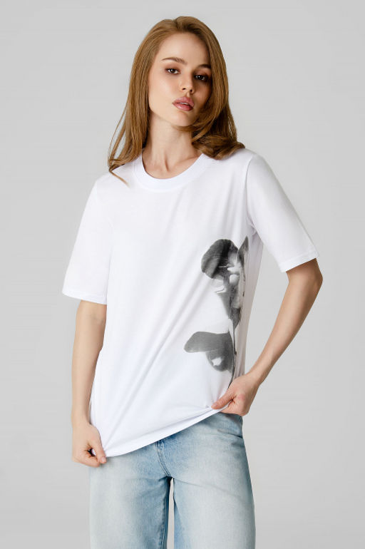 Арт. 31163 Футболка женская 44-50 (4 шт) Цвет:белый - Калинка фото 2