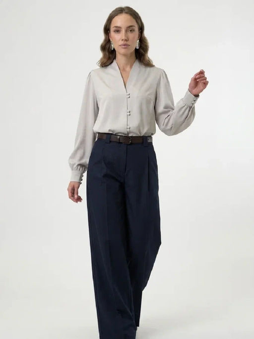 Блузка OD-735-15 серо-коричневый