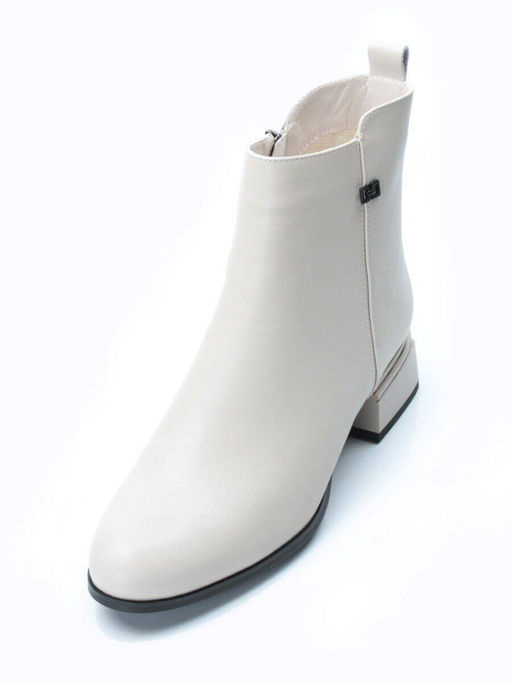 PCM358-2 BEIGE Ботинки демисезонные женские (натуральная кожа, байка) - Фабричный китай фото 3