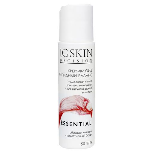 IG SKIN DECISION Крем-флюид для лица ЛИПИДНЫЙ БАЛАНС увлажняющий, 50 мл