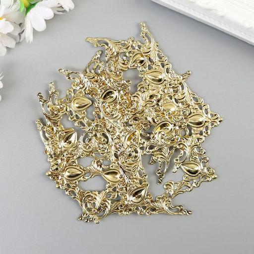 Цена за 20 шт. Уголок декоративный "Греческий узор" 4х4  см С1252