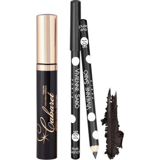 Vivienne Sabo Подарочный набор (тушь Cabaret т. 01 Карандаш для глаз Merci 301) 2022  фото 3