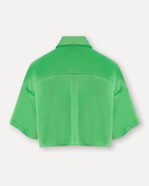 Укороченная кроп-рубашка - Incity фото 7