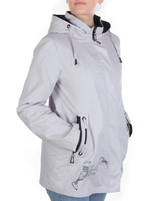 F654 LIGHT GRAY Ветровка женская CO-COCOPINE (85% хлопок, 15% полиэстер)