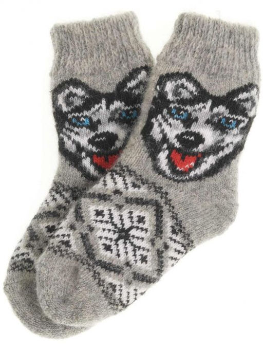 Носки детские "Хаски с орнаментом" 6549-2