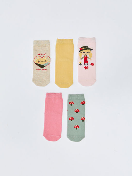 Desenli K?z Bebek Soket ?orap 5li - Waikiki фото 2