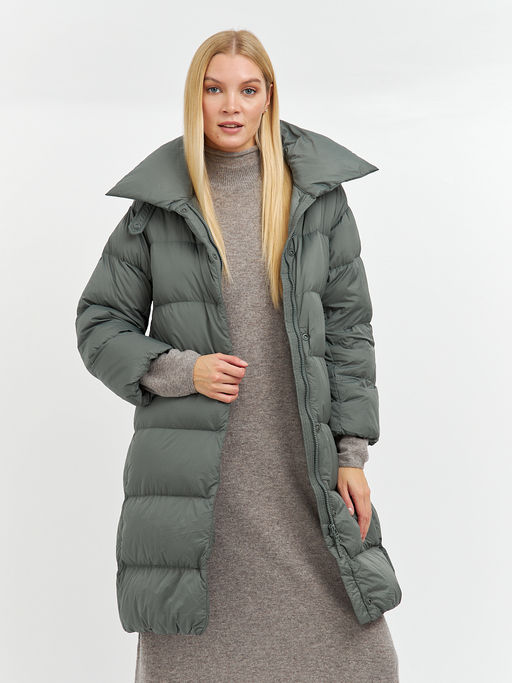 Пуховик женский стеганый длины миди - Glenfield фото 3