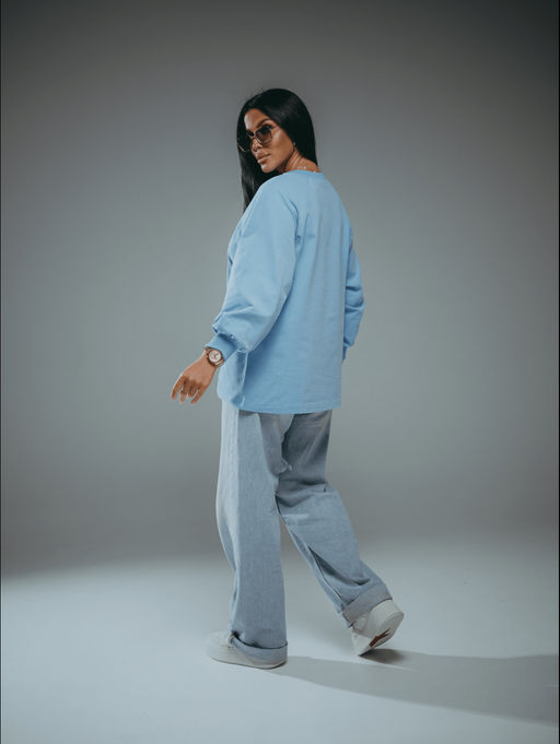 Символ свитшот женский (голубой)