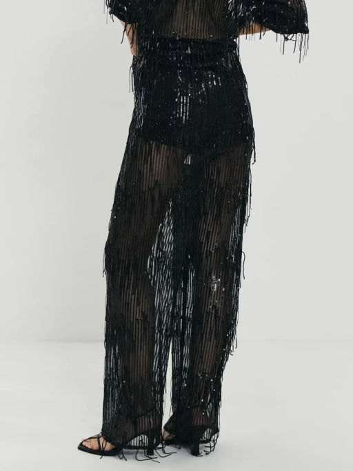 Прямые брюки с пайетками / Zarina