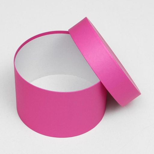 Набор круглых подарочных коробок 5 в 1 Пантон 230 - однотонный, 23?23?14 - 15?15?10 см - UPAK LAND фото 4