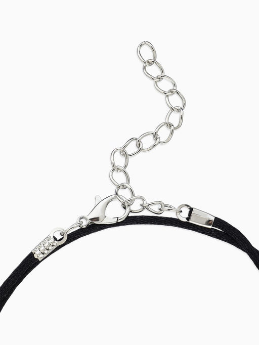 Цена за 10 шт. Шнурок нейлоновый d=1.5 мм, 43 см + удлинитель, чёрный