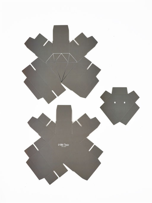 Цена за 5 шт. Коробка подарочная под бижутерию «Серая, тиснение», 10×9×3.5 см