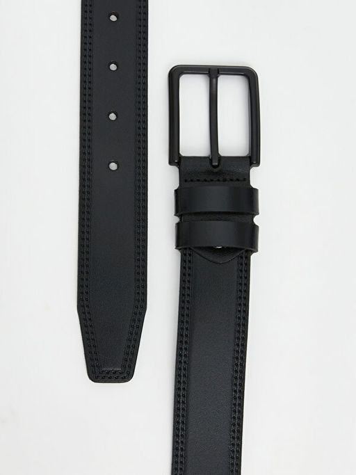 Deri G?r?n?ml? Erkek Kemer