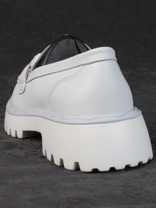 03-HY6-2D WHITE Лоферы женские (натуральная кожа) - Фабричный китай фото 7