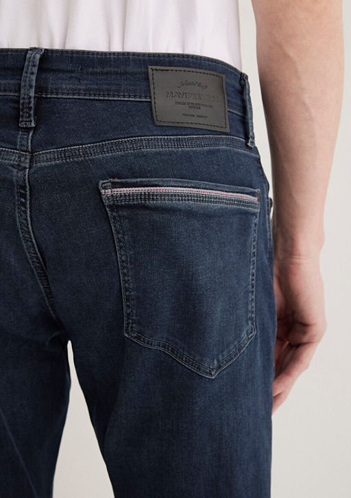Martin Mavi Premium Gece Mavisi Jean Pantolon  фото 8