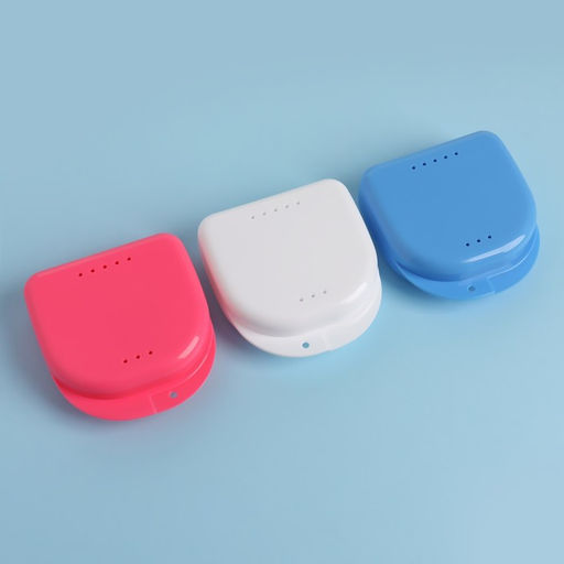 Цена за 2 шт. Контейнер для протезов, стоматологический, 8.5×8×2.7 см, МИКС