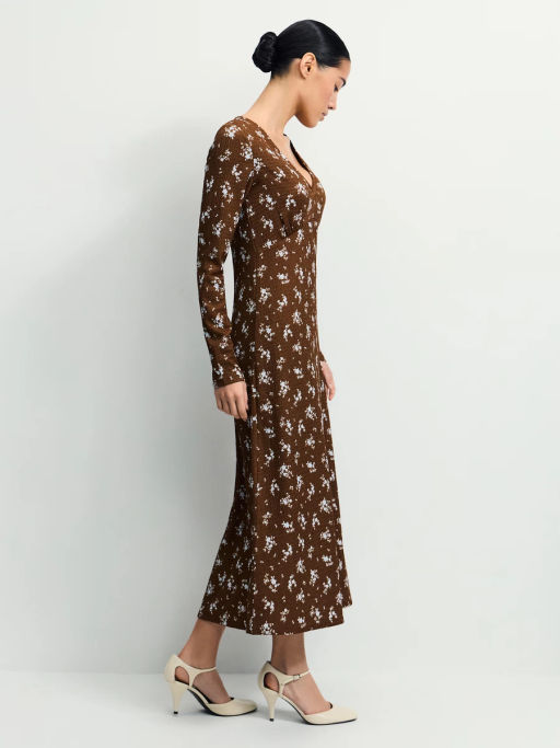 Платье миди с цветочным принтом / Zarina фото 4