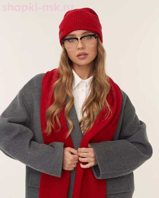 LS 52 PL 52 Комплект женский флис (колпак+шарф) (56-58)