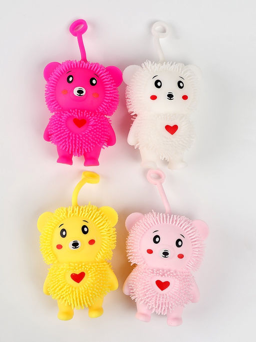 Цена за 12 шт. Антистресс игрушка «Мишка», мялка с пастой, МИКС