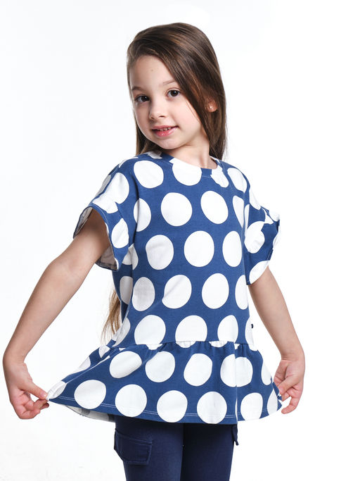 Футболка для девочки UD 4315 горох - Mini maxi фото 3