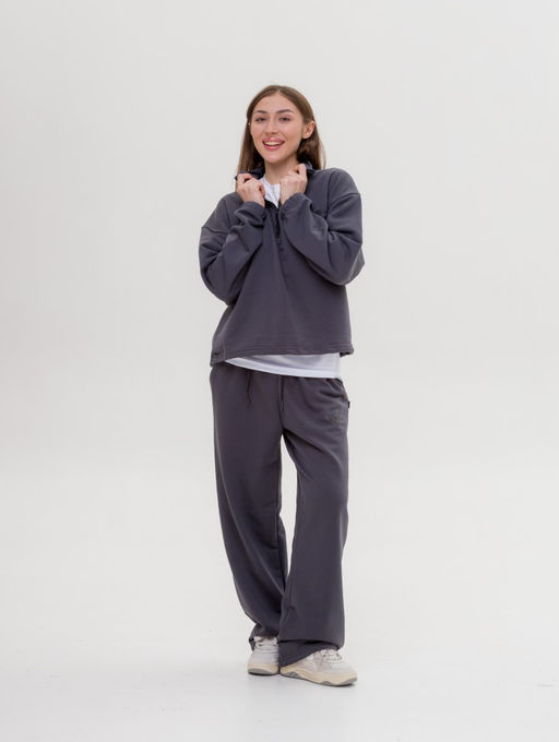 327 Костюм-трансформер с утяжками, графит - Knitka wear фото 5