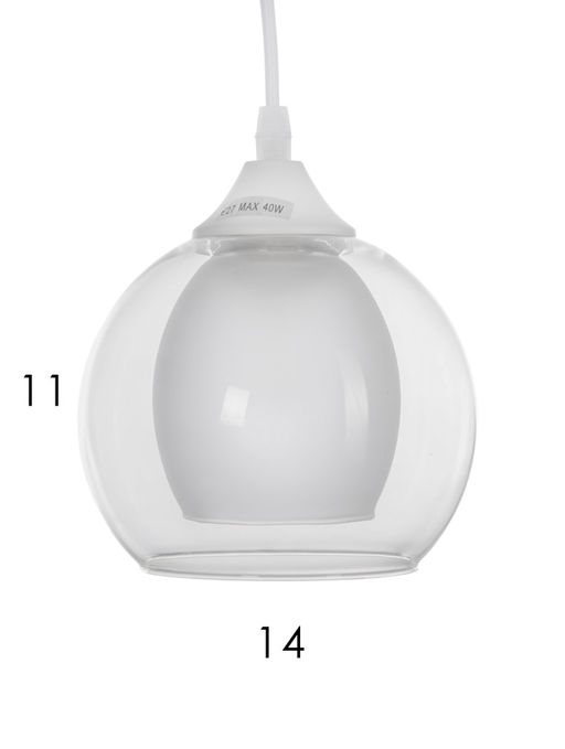Светильник подвесной TR3540, 3хE27, 40 Вт, 80×28 см, белый