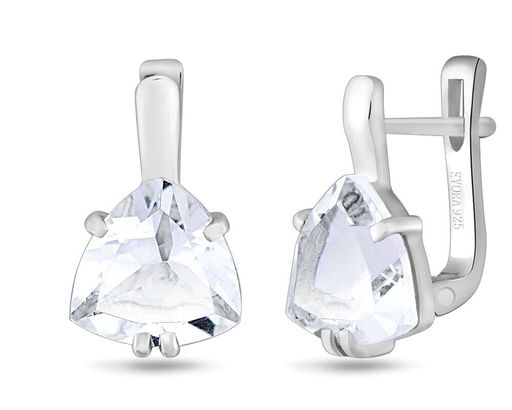 Серьги, горный хрусталь, Бриллиант