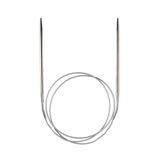 Спицы GAMMA круговые MKN сталь d 4.5 мм 100 см 1 шт с металлической леской фото 4