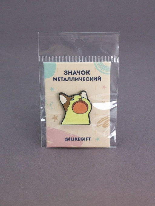 Значок металлический iLikeGift "Meow"