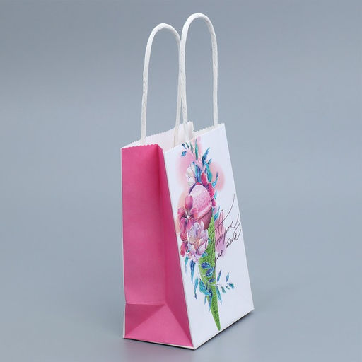 Пакет крафтовый С День рождения!, 15 10 6 см - Дарите счастье фото 2